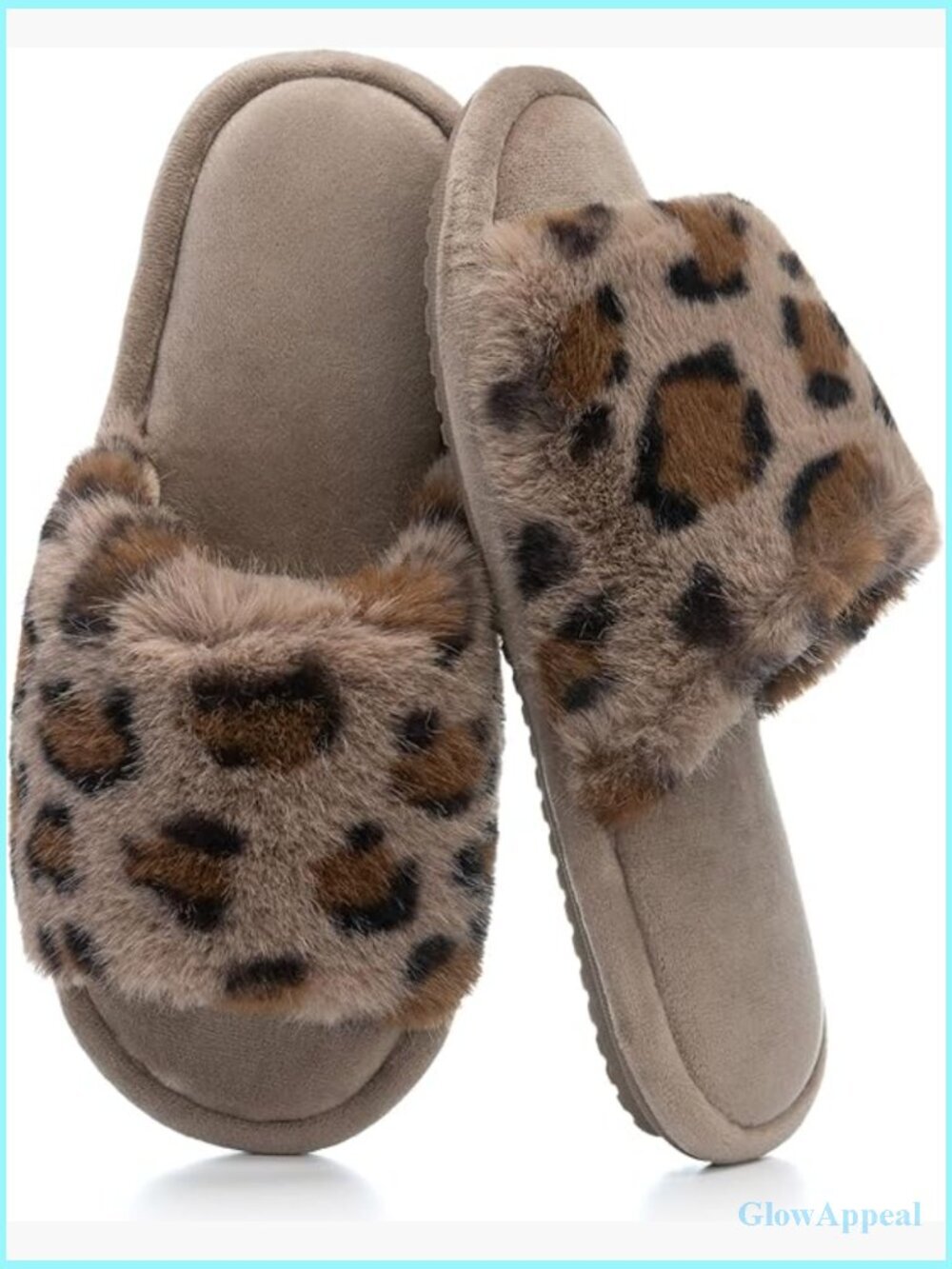 Fuzzy Open-Toe House Slippers with Memory Foam | Plush Cozy Slides